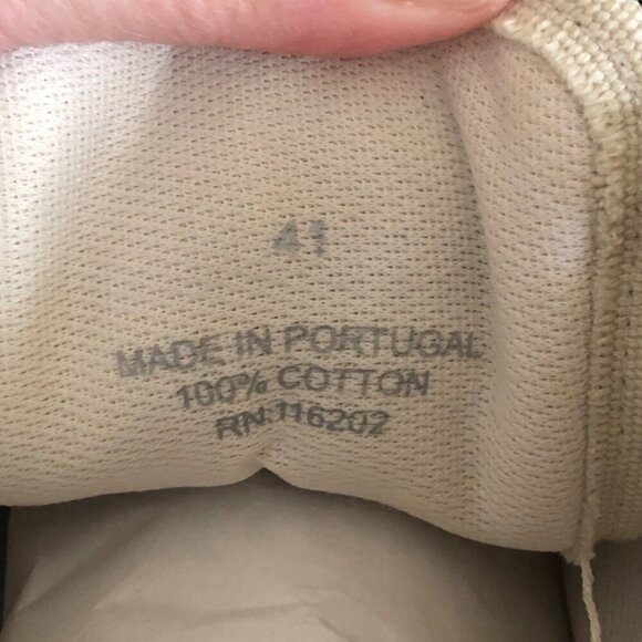 NIB ZADIG & VOLTAIRE Women's High Flash Distressed Canvas High Top Sneakers Size - Picture 9 of 14